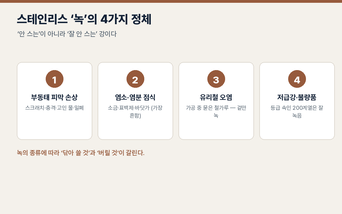 텀블러 녹의 4가지 정체